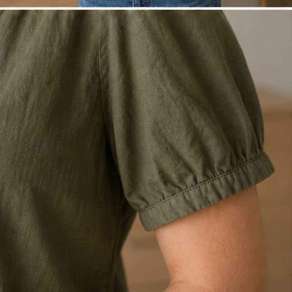 Camel Smocked Top - Picture 5 of 6